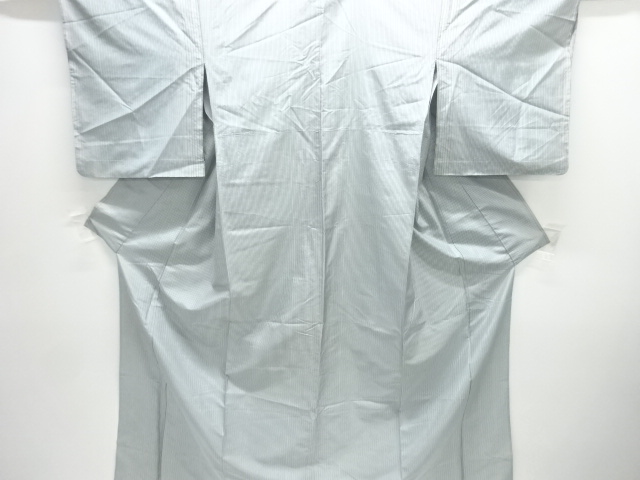 JAPANESE KIMONO / ANTIQUE HITOE KIMONO / SILK / WOVEN STRIPE